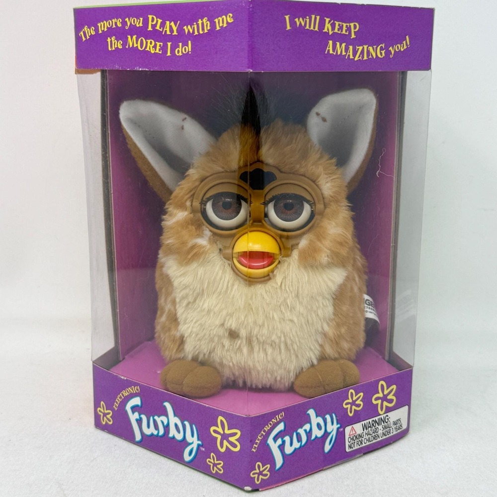 Furby Model 70-800 Giraffe Toy Collectible Brown Eyes Factory Sealed 1998 NEW